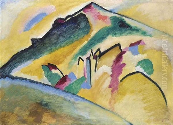 Herbstlandschaft Oil Painting by Wassily Kandinsky