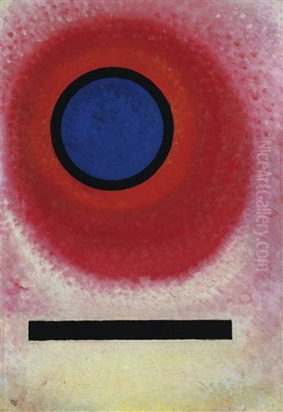 Blauer Kreis No. 2 (cercle Bleu Ii) Oil Painting by Wassily Kandinsky