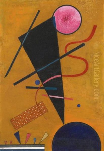 Beruhrung (contact) Oil Painting by Wassily Kandinsky