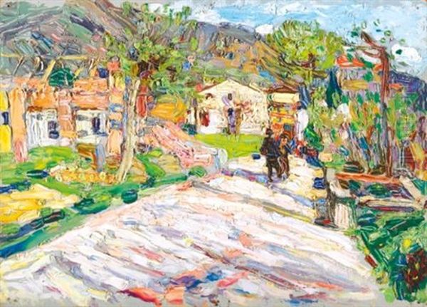 Rapallo-strasse Oil Painting by Wassily Kandinsky