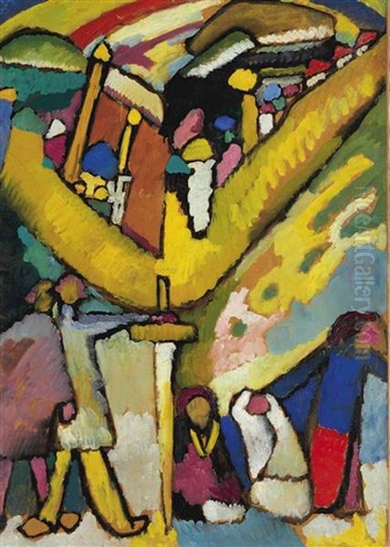 Studie Fur Improvisation 8 Oil Painting by Wassily Kandinsky