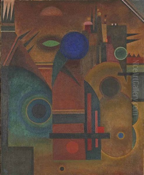 Braunes Schweigen Oil Painting by Wassily Kandinsky