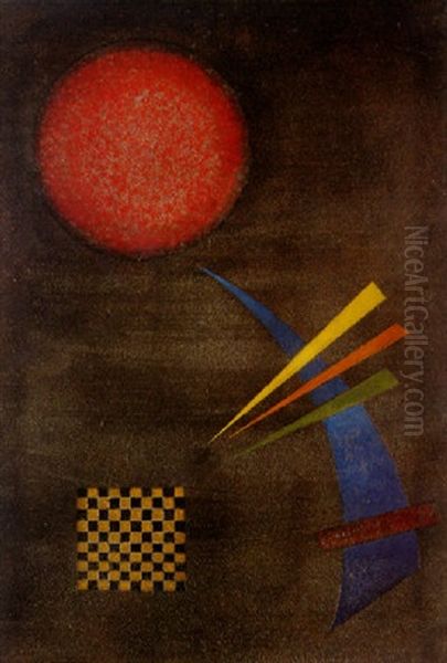 Gemasigt Oil Painting by Wassily Kandinsky