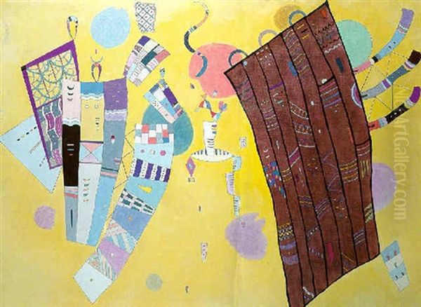 Tensions Delicates Oil Painting by Wassily Kandinsky