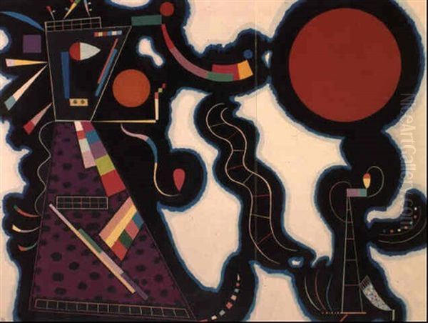 Der Rote Kreis Oil Painting by Wassily Kandinsky