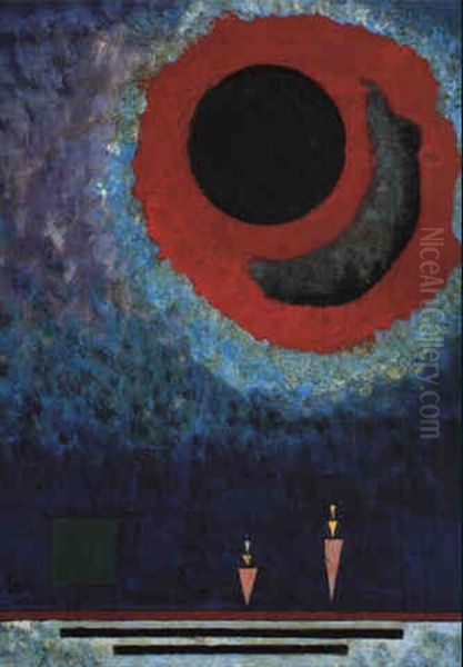 Druck (pressure) Oil Painting by Wassily Kandinsky