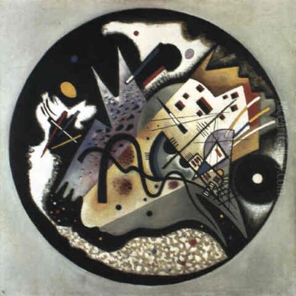 Im Schwarzen Kreis (dans Le Cercle Noir) Oil Painting by Wassily Kandinsky