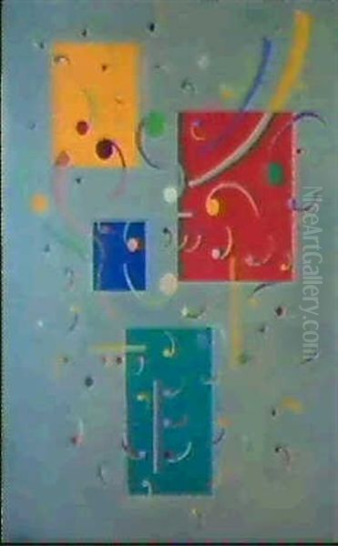 Circuit Oil Painting by Wassily Kandinsky