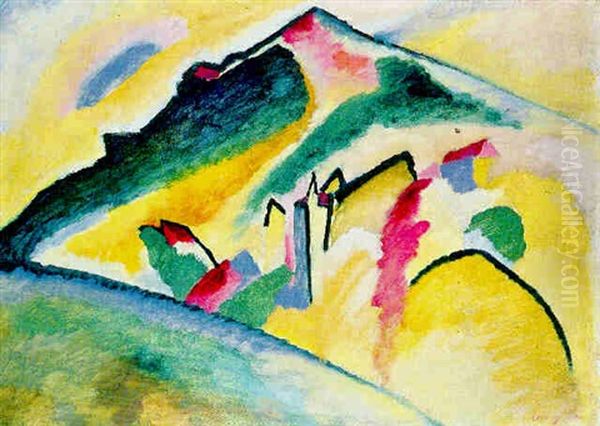 Herbstlandschaft Oil Painting by Wassily Kandinsky