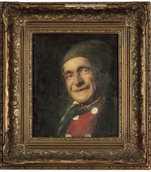 A Friendly Face Oil Painting by Ludwig Kandler