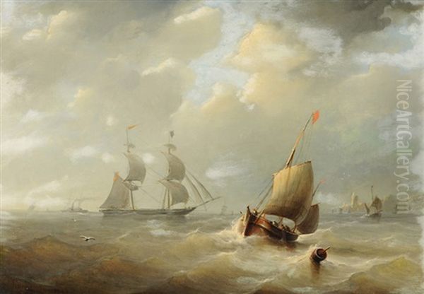 Marine Oil Painting by Christian Cornelis Kannemans