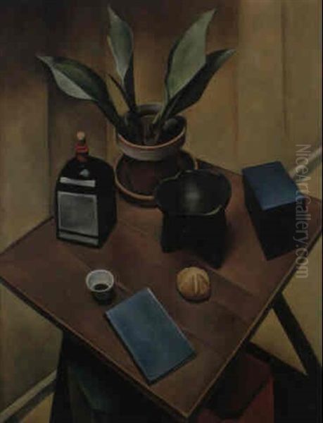 Stilleben I/1924 Oil Painting by Alexander Kanoldt