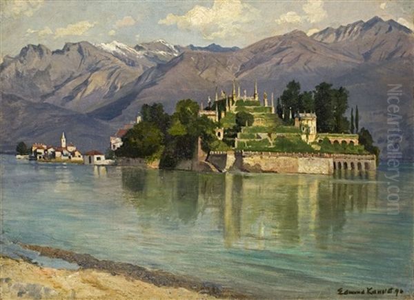 Die Isola Bella Oil Painting by Edmund Kanoldt