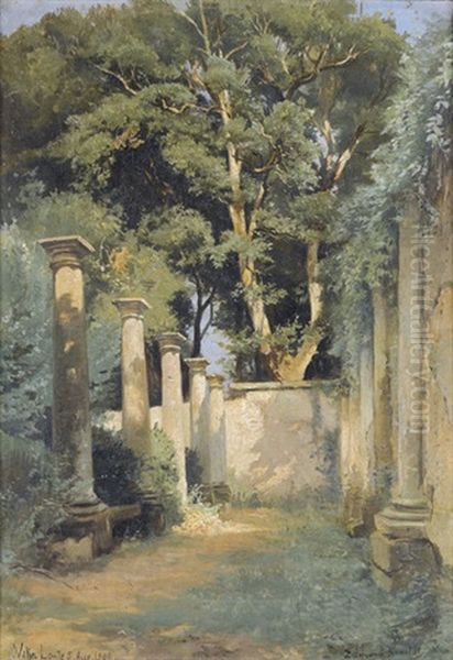 Villa Lante Oil Painting by Edmund Kanoldt