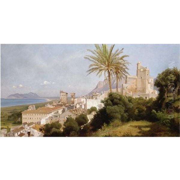 Terracina Oil Painting by Edmund Kanoldt