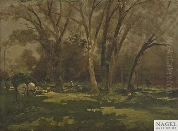 Sommerlandschaft Bei Der Heuernte Oil Painting by Albert Kappis