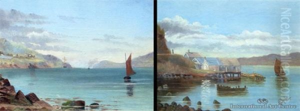 Otago Harbour Scenes Oil Painting by Maria Bauchop