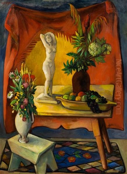 Still Life With Sculpture by Bernard Karfiol