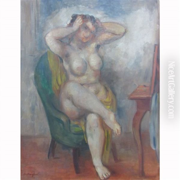 Nude Before Dressing Table by Bernard Karfiol