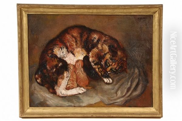 Nursing Cat by Bernard Karfiol