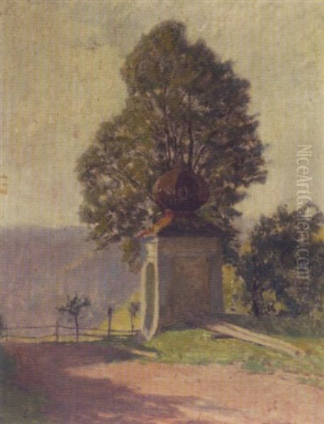 Kapelle Am Wegrand Oil Painting by Anton Hans Karlinsky