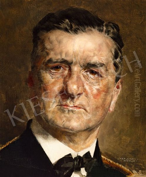 Horthy Oil Painting by Bertalan Karlovszky