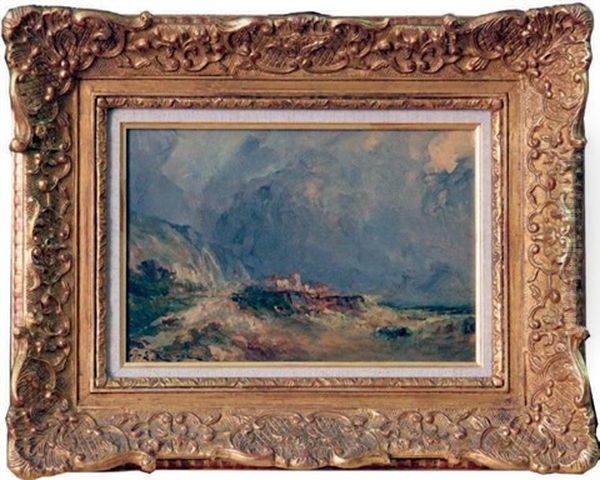 Paysage Cotier Par Temps Agite Oil Painting by Jean Etienne Karnec