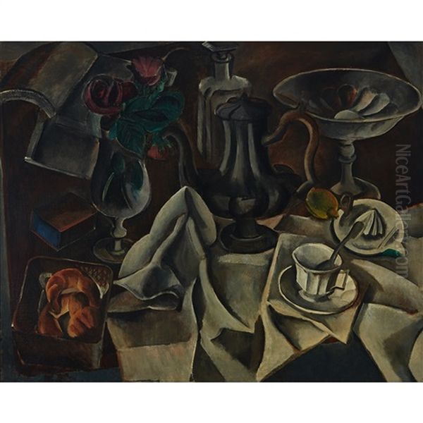 Nature Morte, 1912 Oil Painting by Georges (Karpeles) Kars