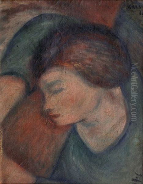 Jeune Femme Assoupie Oil Painting by Georges (Karpeles) Kars