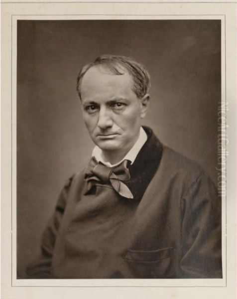 Portrait Of Baudelaire By Carjat Oil Painting by Charles Baudelaire