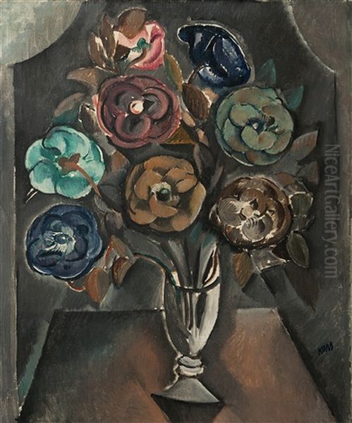 Bouquet Oil Painting by Georges (Karpeles) Kars