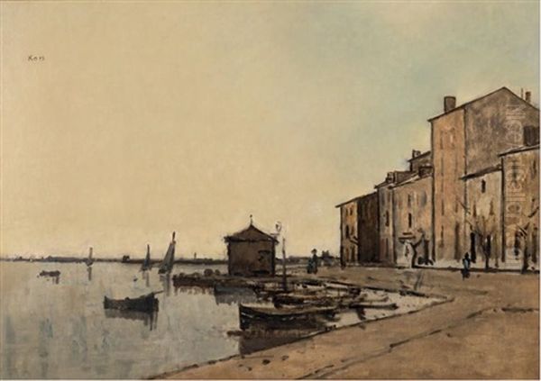 Le Port Oil Painting by Georges (Karpeles) Kars