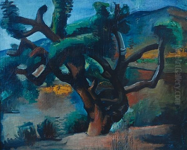 Tree Oil Painting by Georges (Karpeles) Kars