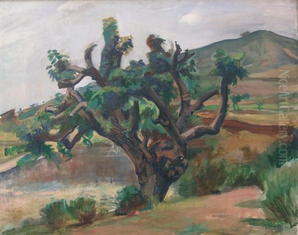 Paysage Au Grand Arbre Oil Painting by Georges (Karpeles) Kars