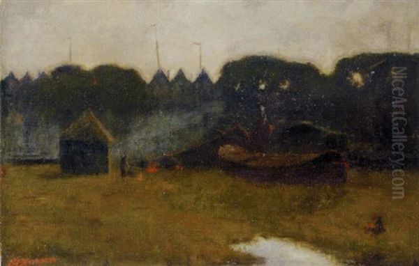 Tegen Den Avond Oil Painting by Eduard Karsen