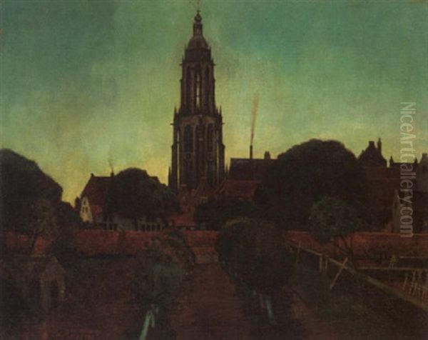 De Cunera - Toren Van Rhenen Oil Painting by Eduard Karsen