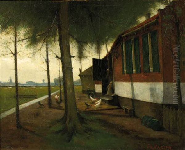 Nieuwer Amstel Oil Painting by Eduard Karsen