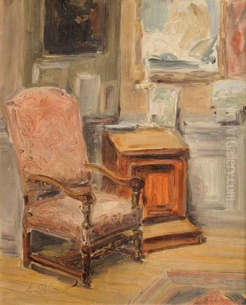 Interieur Intimiste Oil Painting by Eugene Baudin