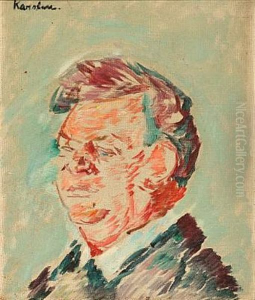 Portrait Of Peter Cornelius Oil Painting by Ludvig Peter Karsten