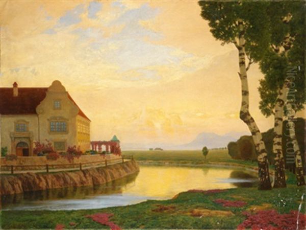 Herrenhaus Oil Painting by Eduard Kasparides