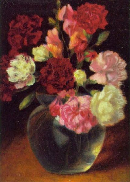 Blumenstilleben Oil Painting by Eduard Kasparides