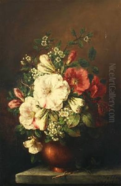 Still Life Oil Painting by Johanna Margaretha Van De Kasteele