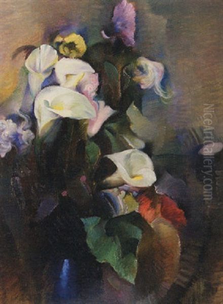 Floral Still Life Oil Painting by Sarkis Katchadourian