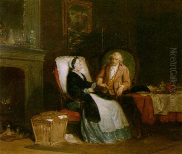 The Doctor's Visit Oil Painting by Herman Frederik Carel ten Kate