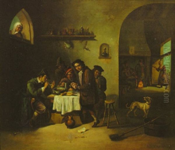 Tavern Scene by Herman Frederik Carel ten Kate