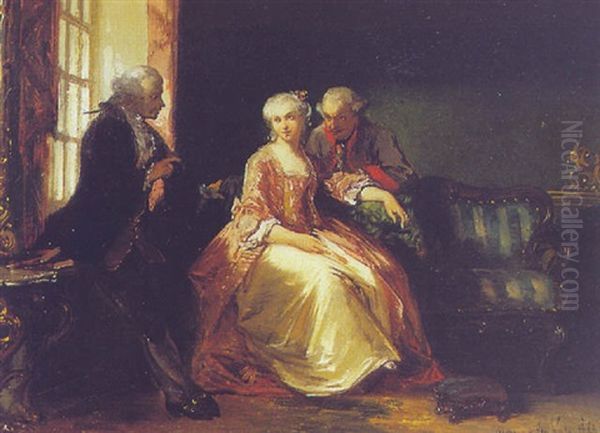 The Rivalry Oil Painting by Herman Frederik Carel ten Kate