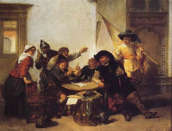 Herberg Met Vrolijk Gezelschap by Herman Frederik Carel ten Kate