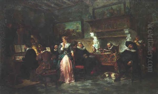 The Recital Oil Painting by Herman Frederik Carel ten Kate