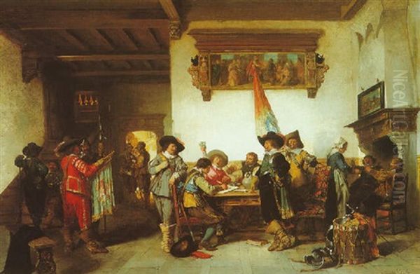 The Peace Treaty Oil Painting by Herman Frederik Carel ten Kate