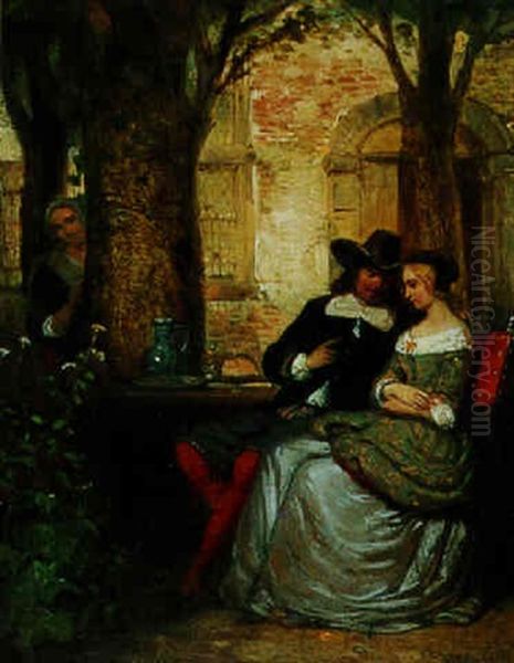 Confidences Oil Painting by Herman Frederik Carel ten Kate